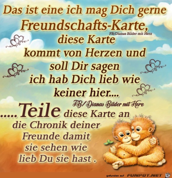 Freundschaftskarte Freundschaftskarte