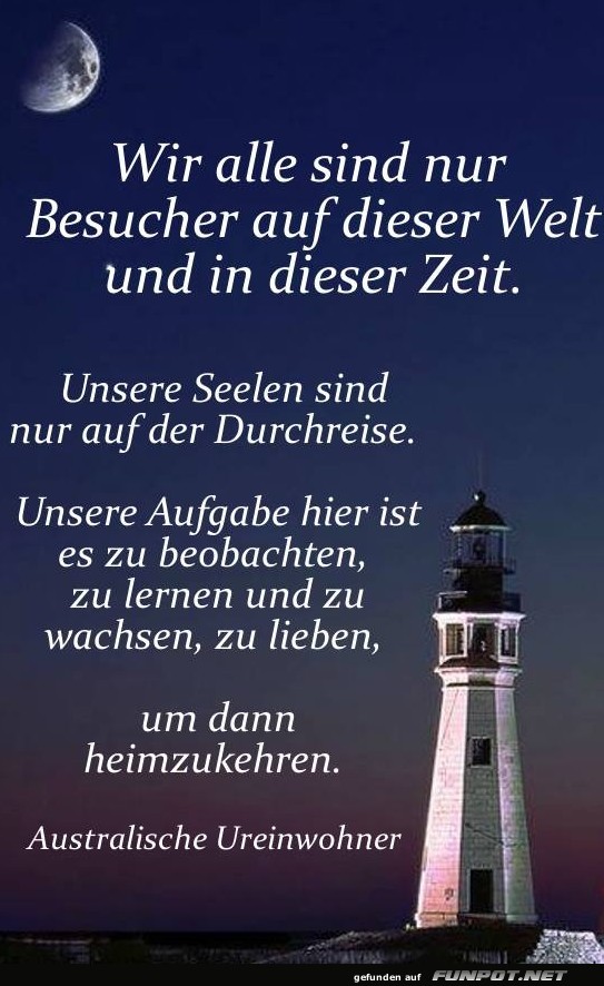 Wir alle sind nur Besucher