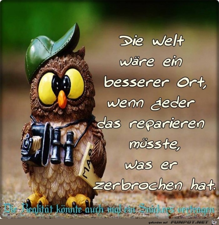 Die Welt waere ein besserer Ort