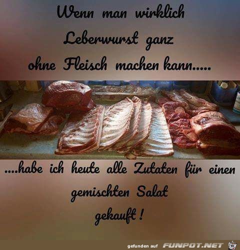 Leberwurst ohne Fleisch Leberwurst ohne Fleisch