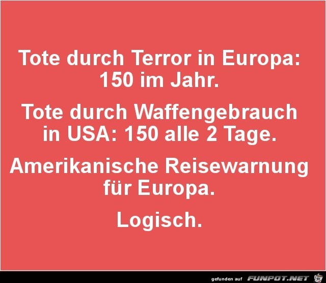 Tote durch Terror in Europa.......