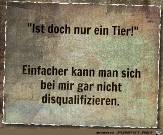 Nur ein Tier Nur ein Tier