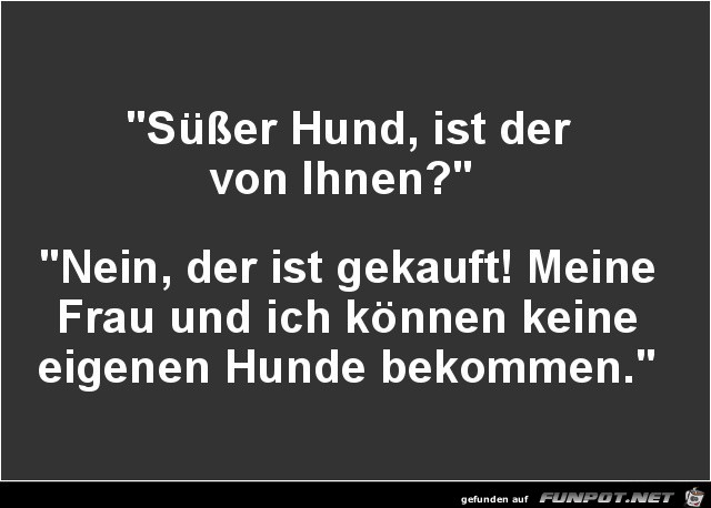 ssser Hund.......