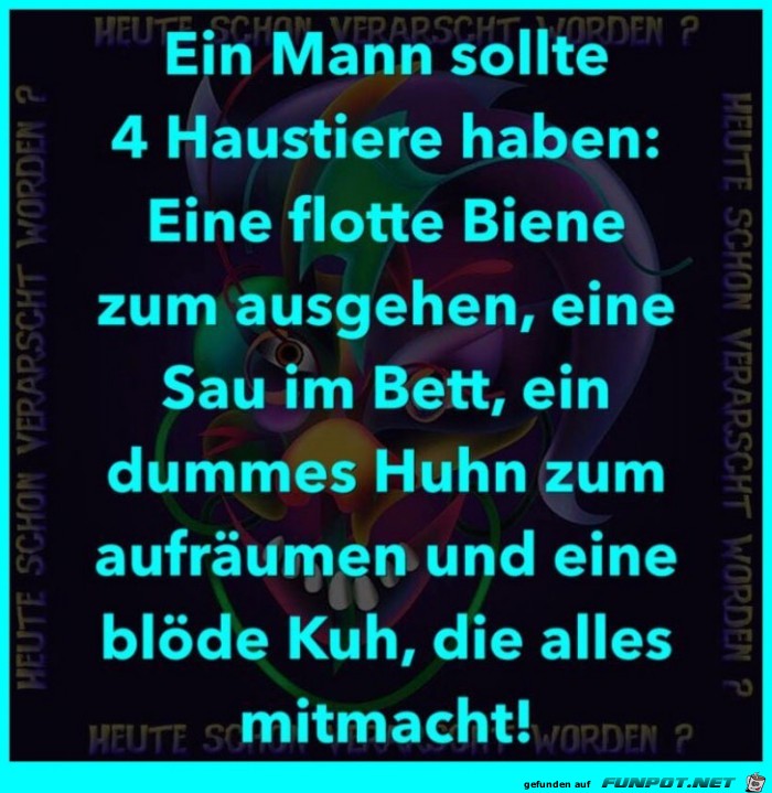 Haustiere der Mnner