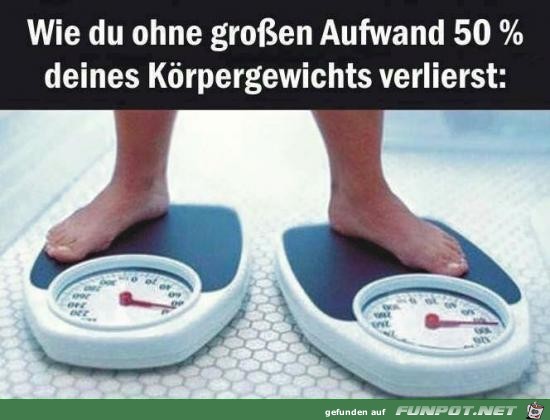 ohne grossen Aufwand.......