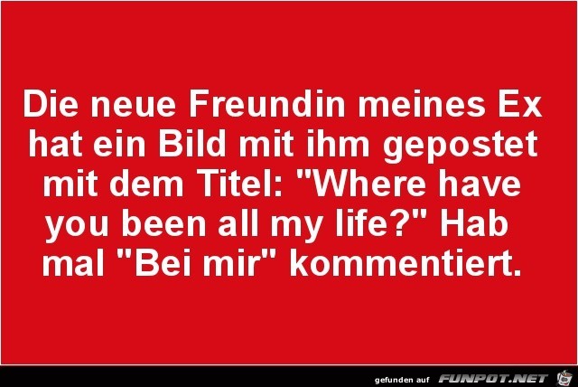 die neue Freundin meines Ex....... die neue Freundin meines Ex.......