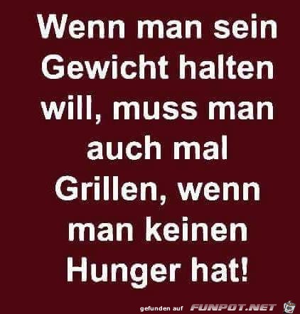 Gewicht halten