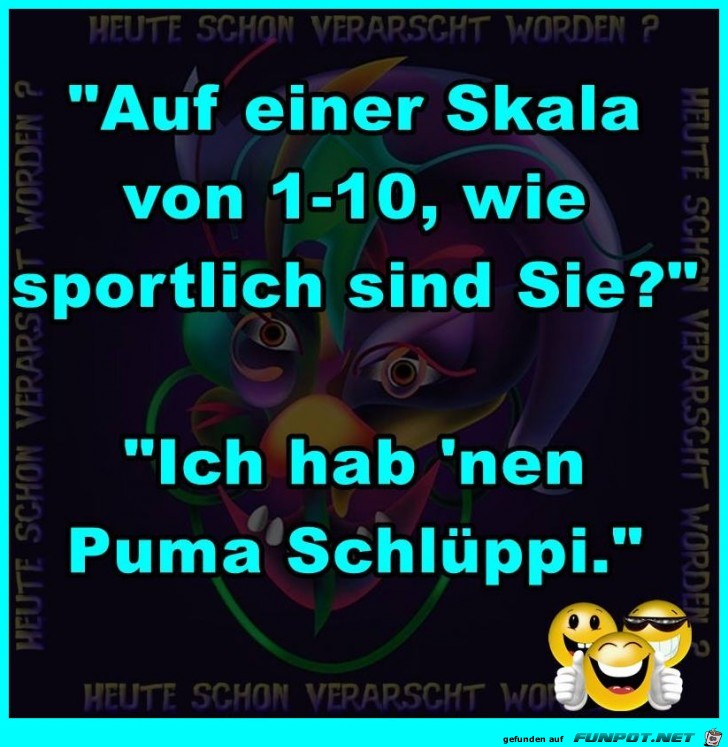 Wie sportlich sind Sie