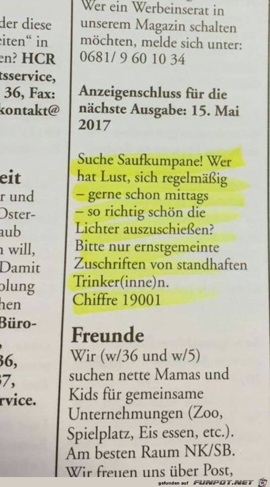 Suchmeldung