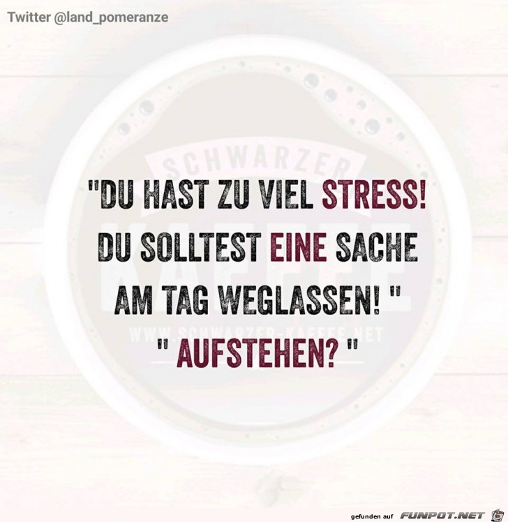 Zu viel Stress