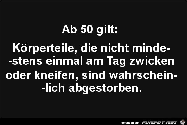 ab 50 gilt:......