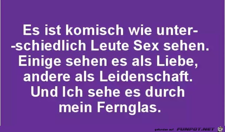 Es ist komisch... Es ist komisch...