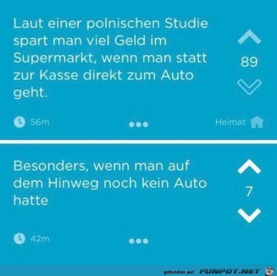 laut einer polnischen Studie....... laut einer polnischen Studie.......