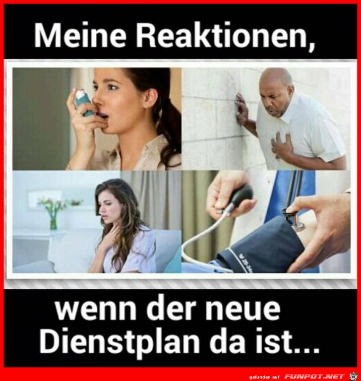 Neuer Dienstplan Neuer Dienstplan
