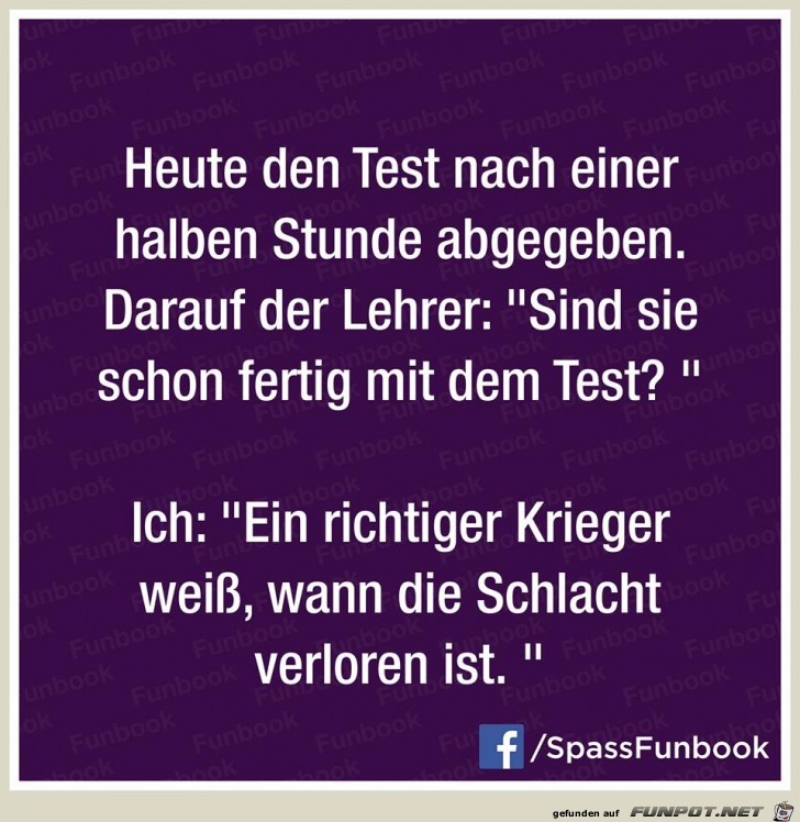 Test abgegeben Test abgegeben