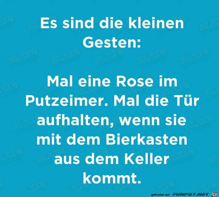 Die kleinen Gesten