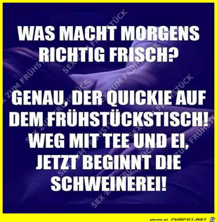 Was macht morgens richtig frisch