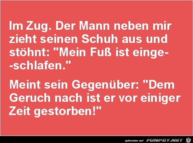 im Zug.... Der Mann neben mir.......