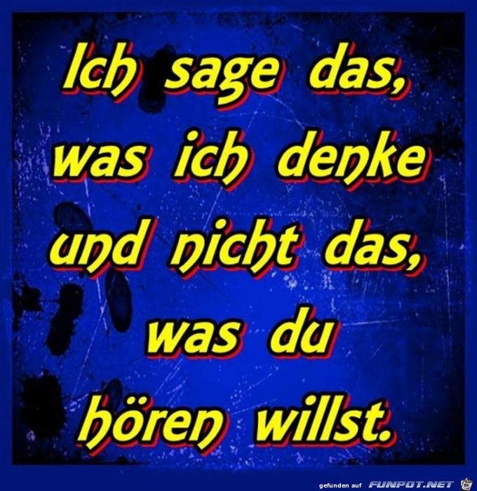 Ich sage