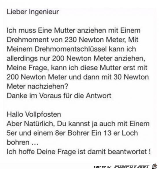 lieber Ingenieur lieber Ingenieur