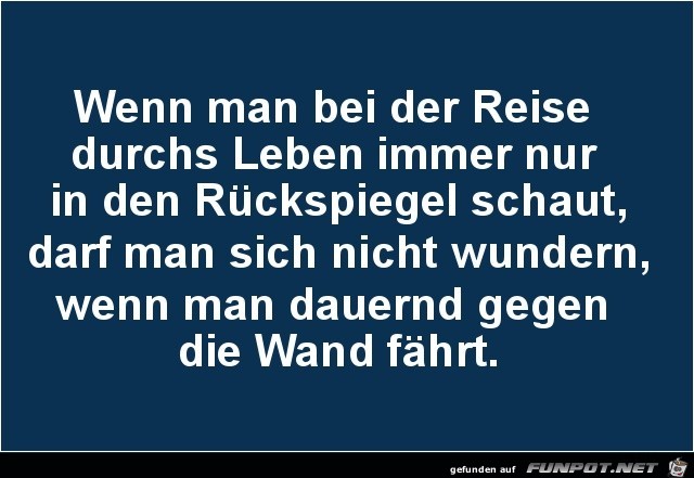 wenn man bei einer Reise........................