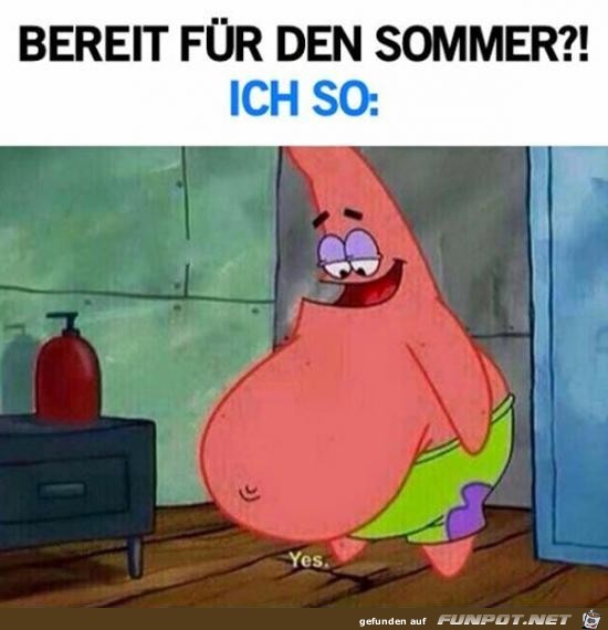 Noch nicht ganz fit fr den Sommer