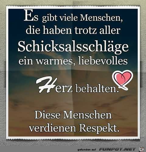Diese Menschen verdienen Respekt Diese Menschen verdienen Respekt