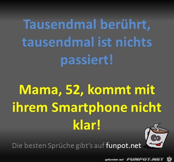 Mama und das Smartphone