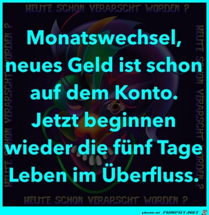 Monatswechsel