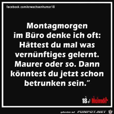 Montagmorgen im Büro Montagmorgen im Büro