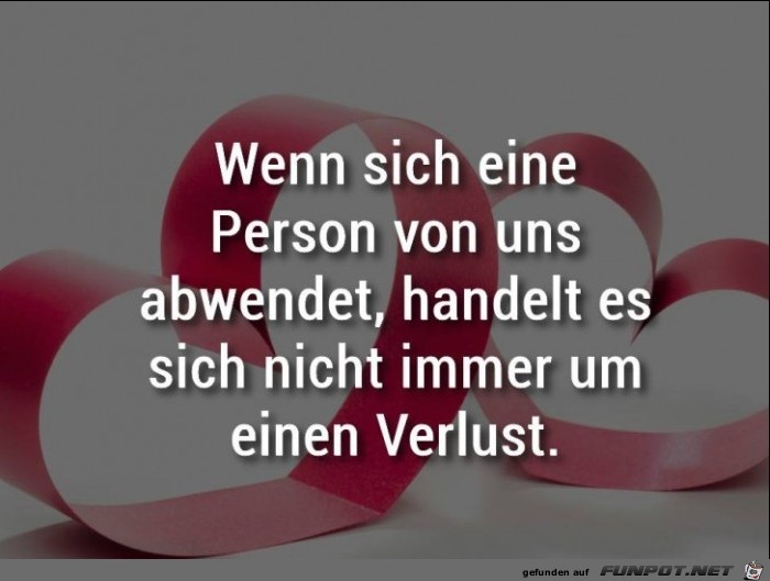 Wenn sich eine Person