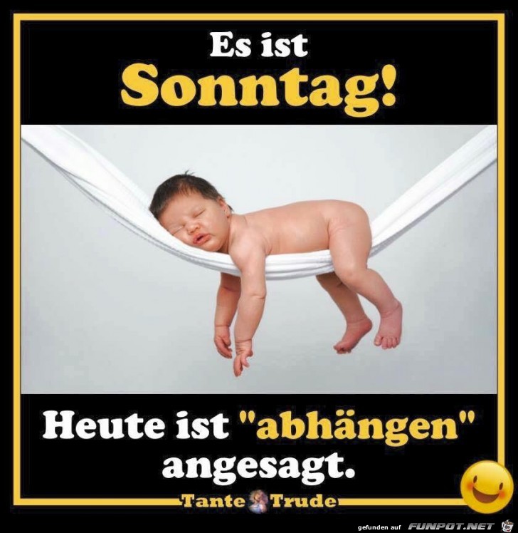 Es ist Sonntag