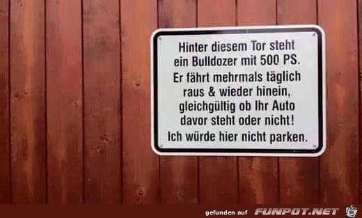 Parkverbot mal anders Parkverbot mal anders