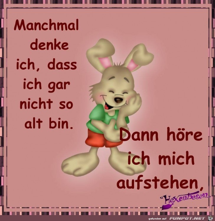 Manchmal denke ich