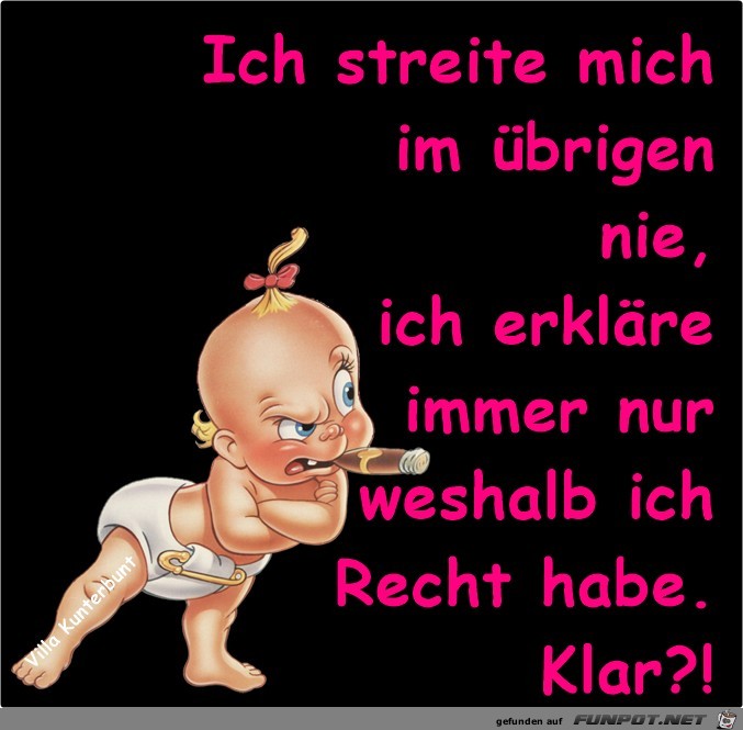 Streite mich nie