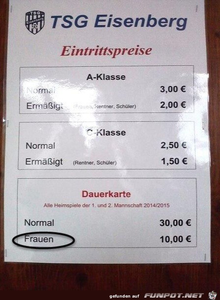 Eintritt Eintritt