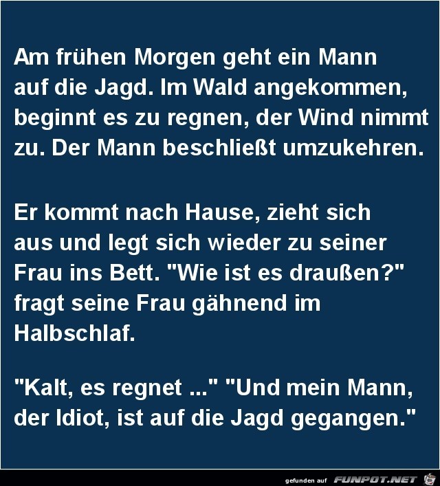 am frühen Morgen geht ein Mann...... am frühen Morgen geht ein Mann......