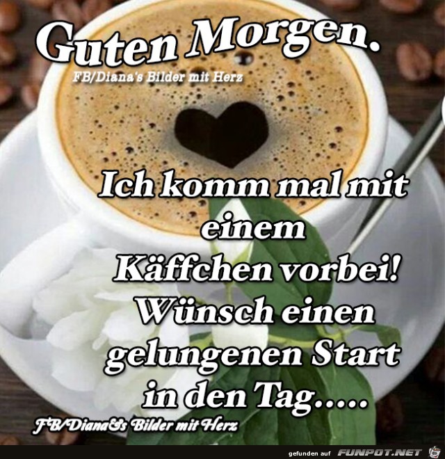 Komm mal mit ein Kaffee vorbei