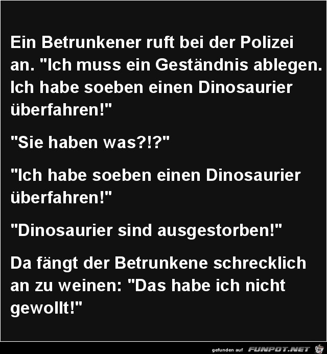 ein Betrunkener ruft bei der Polizei an...... ein Betrunkener ruft bei der Polizei an......