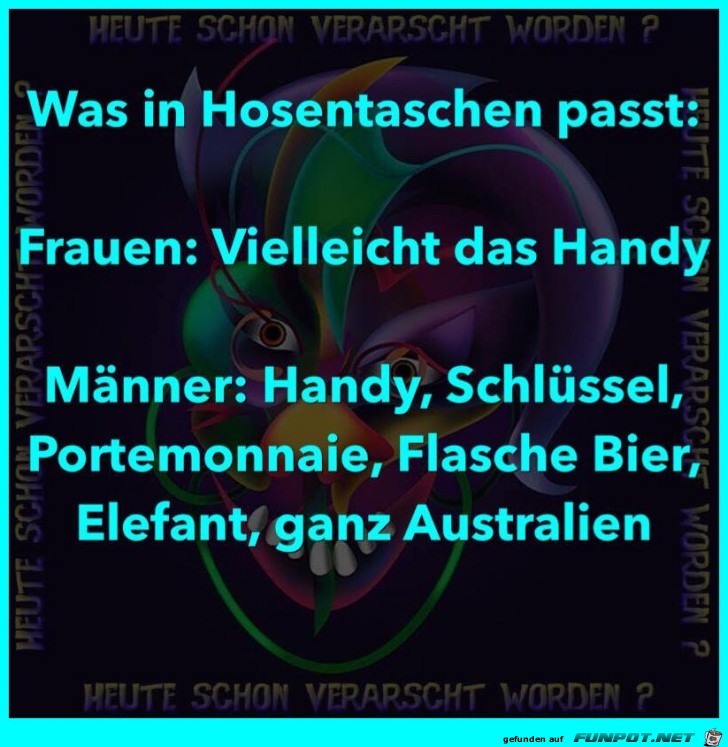 Was in Hosentaschen past Was in Hosentaschen past