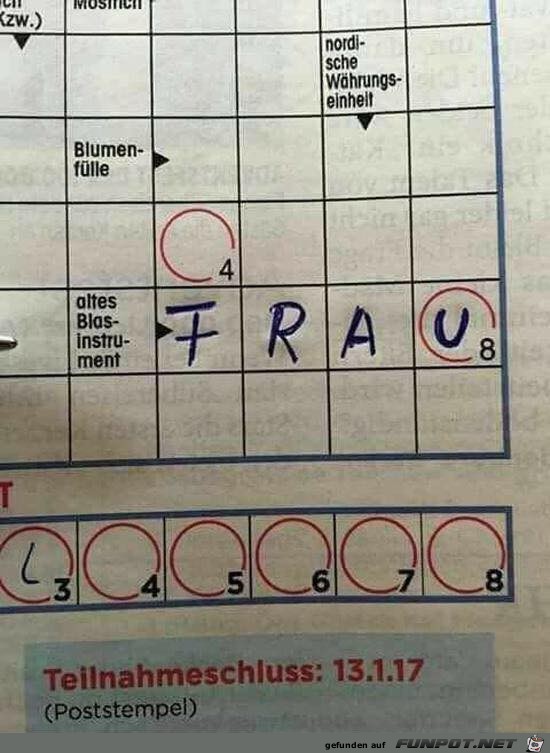 Kreuzworträtsel Kreuzworträtsel