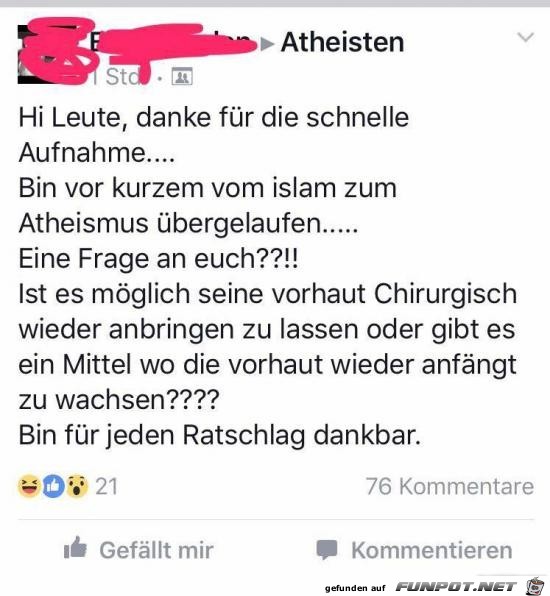 Atheisten....... Atheisten.......
