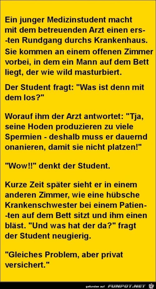 ein junger Medizinstudent........