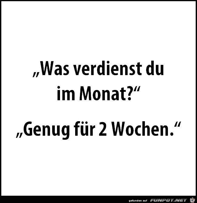 Monatsverdienst Monatsverdienst