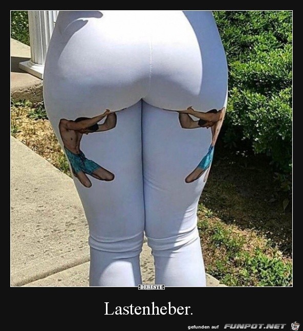 Klasse Bild auf der Hose Klasse Bild auf der Hose