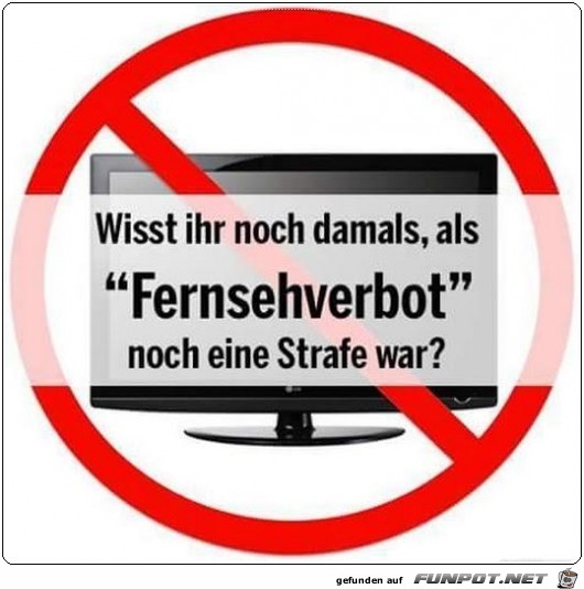 Fernsehverbot Fernsehverbot