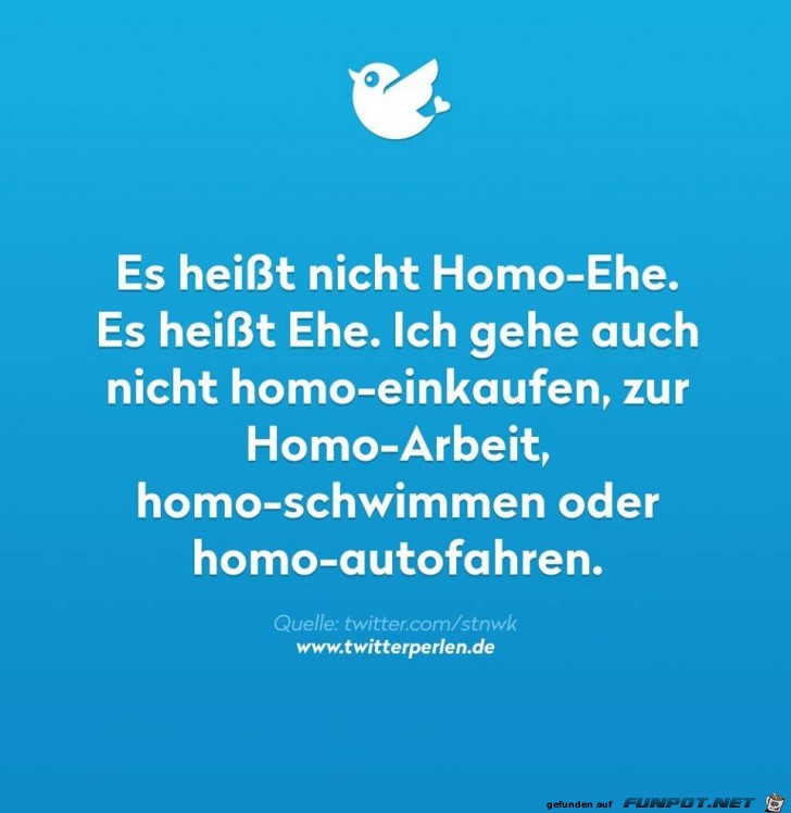 Es heit nicht mehr Homo-Ehe