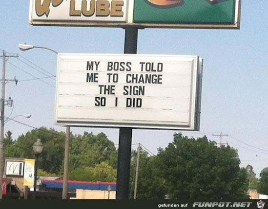 change the sign change the sign