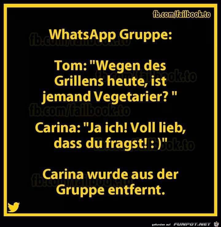 Jemand Vegetarier