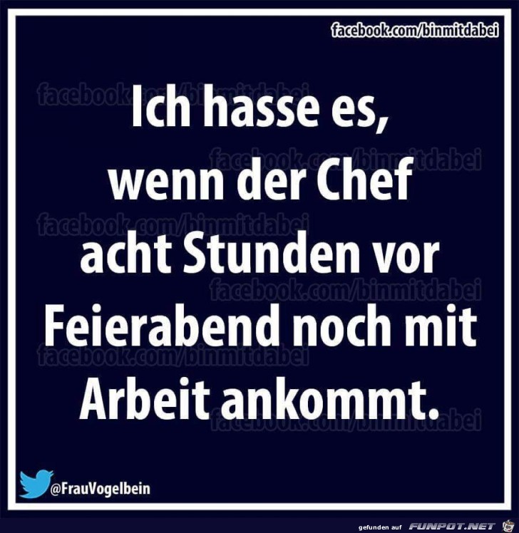 Kurz vor Feierabend Kurz vor Feierabend